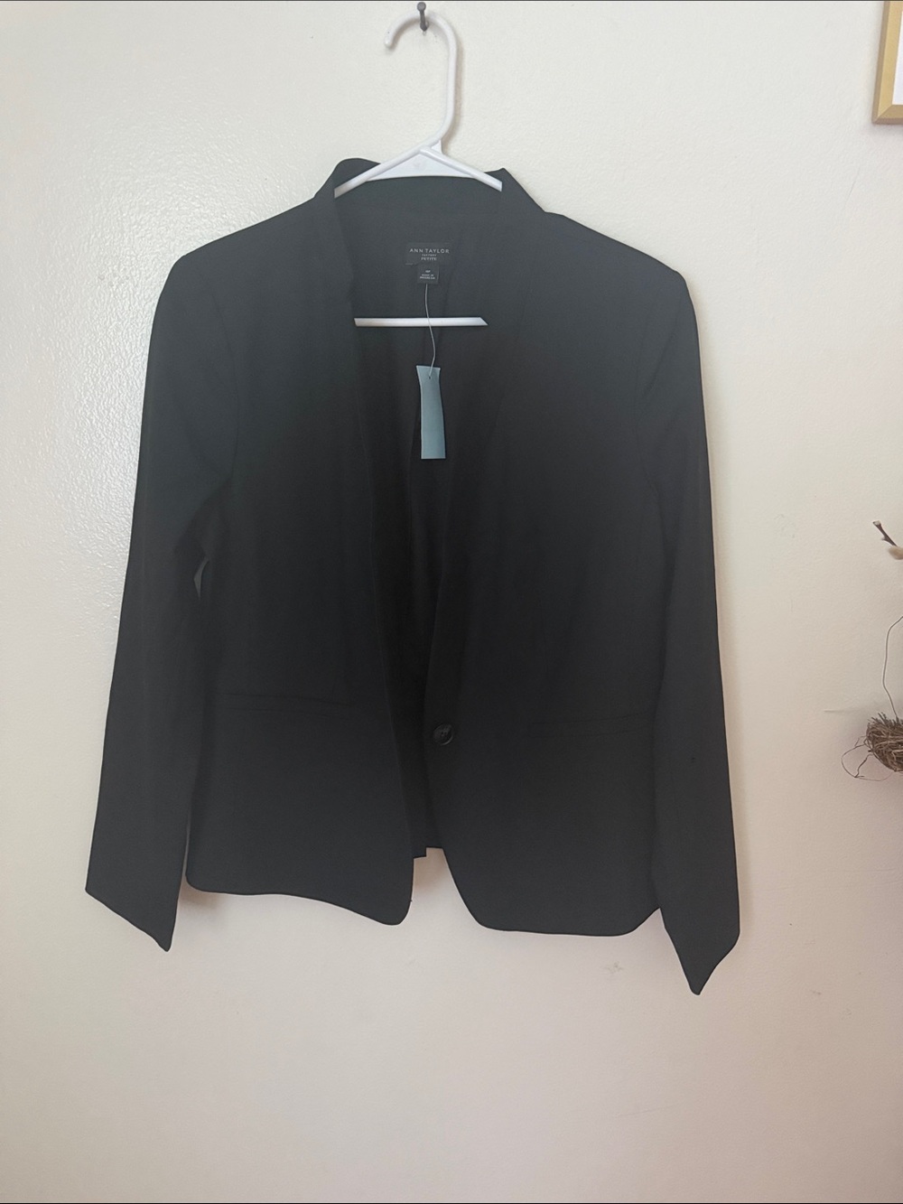 Ann Taylor Black Single-Button Blazer